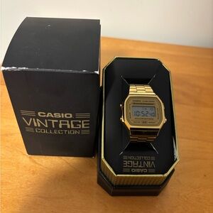 Casio Vintage Gold Digital Watch